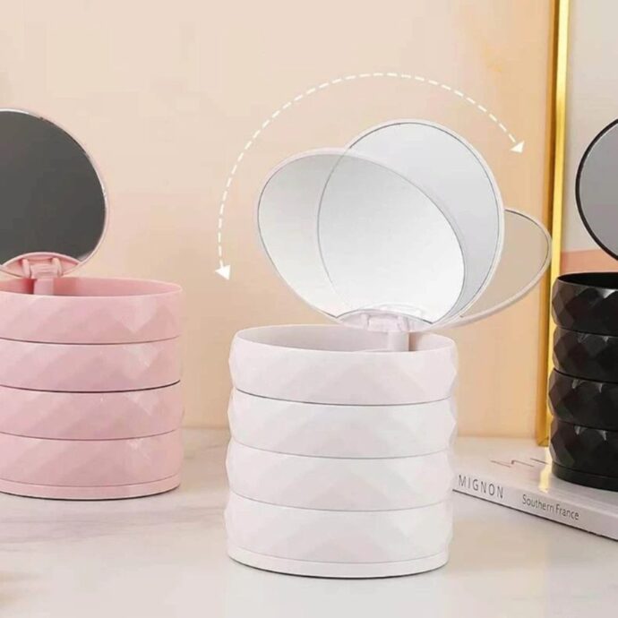 ⁦Boîte de Rangement Rotative pour Bijoux⁩ - الصورة ⁦3⁩