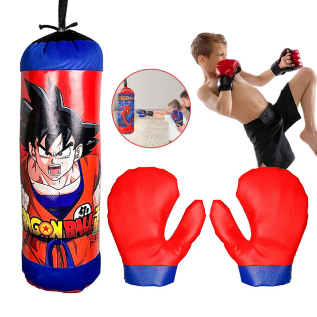 Ensemble de sac de boxe pour enfants Dragon Ball