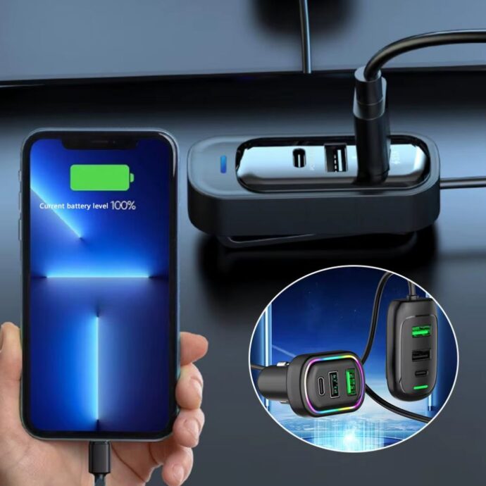 ⁦Chargeur Voiture 6 Ports USB Type-C⁩ - الصورة ⁦3⁩