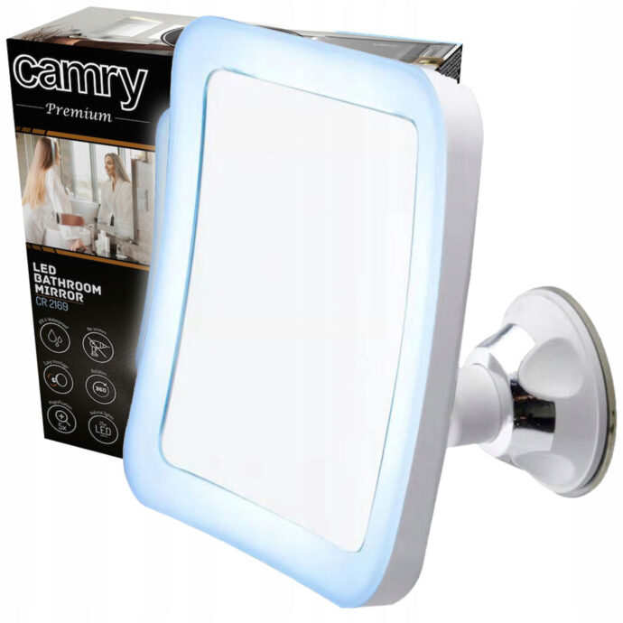 ⁦Miroir Rotatif LED Grossissant 5X ventouse 16 cm⁩ - الصورة ⁦7⁩