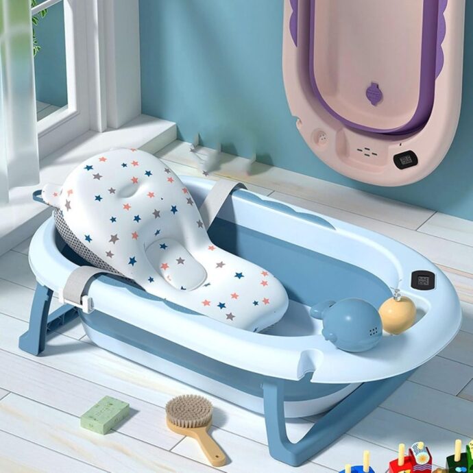 Baignoire Pliable Bébé avec Thermomètre