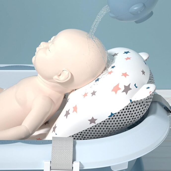 ⁦Baignoire Pliable Bébé avec Thermomètre⁩ - الصورة ⁦3⁩