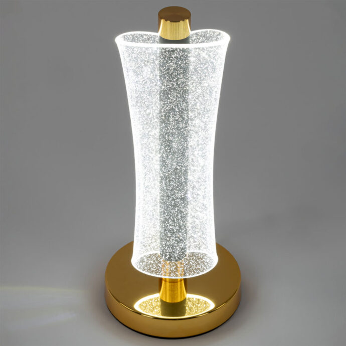 ⁦Lampe LED en Cristal - Changement de Couleur, Recharge USB⁩ - الصورة ⁦2⁩