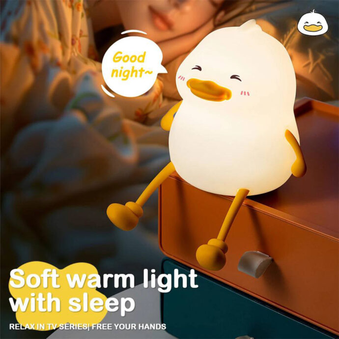 ⁦Veilleuse Canard en Silicone Rechargeable⁩ - الصورة ⁦2⁩