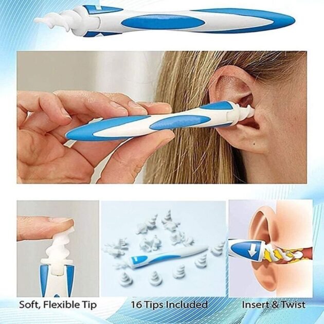 Kit de Nettoyage Auriculaire avec Embouts en Silicone