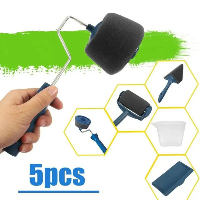 ⁦Kit Rouleau de Peinture 5 Pcs – Multifonctionnel⁩ - الصورة ⁦5⁩