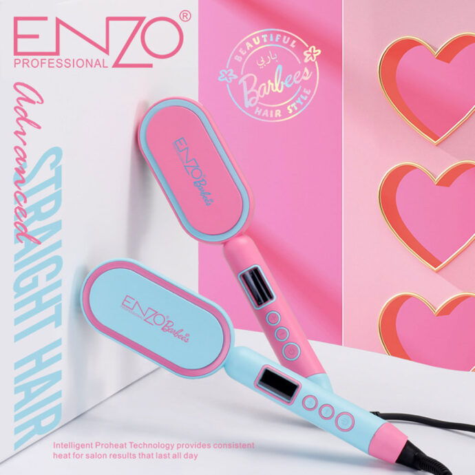 ⁦Brosse Lissante Enzo Barbees Edition – Lissage Parfait⁩ - الصورة ⁦2⁩
