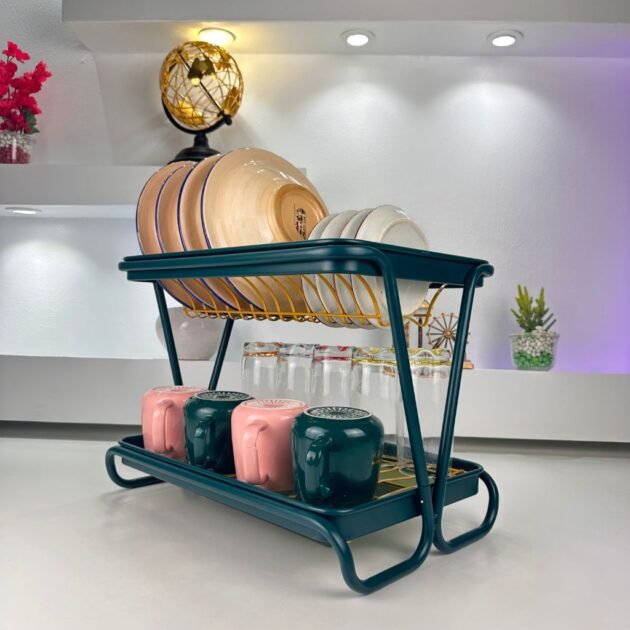 Égouttoir à Vaisselle à Deux Niveaux