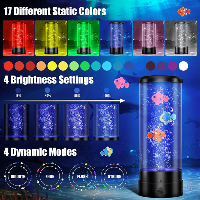 ⁦Mini Aquarium LED⁩ - الصورة ⁦2⁩