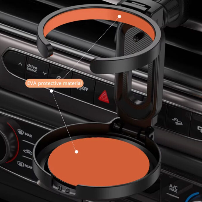 ⁦Porte-gobelet Voiture Pliable  pour Grille D’aération⁩ - الصورة ⁦4⁩