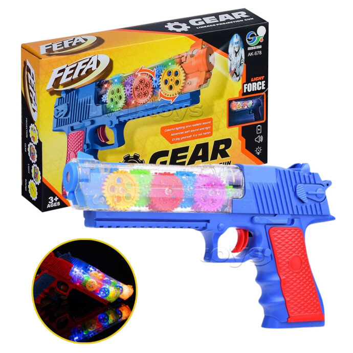Jouet Pistolet de Projection Lumineux 3D avec Effets Sonores