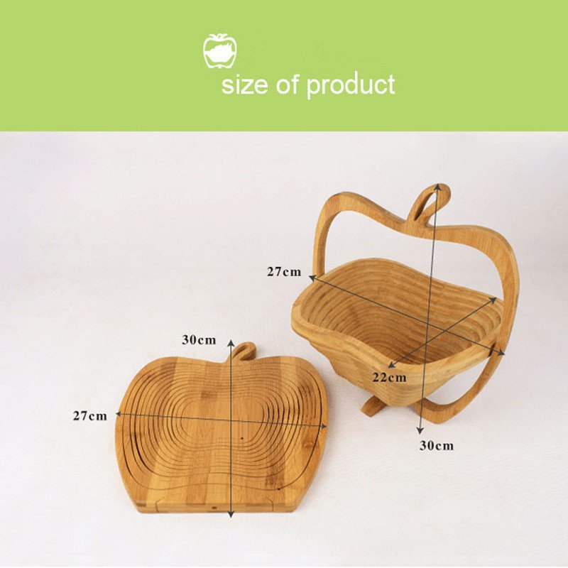 Panier Pliable en Bambou Naturel – Élégance modulable & rangement malin