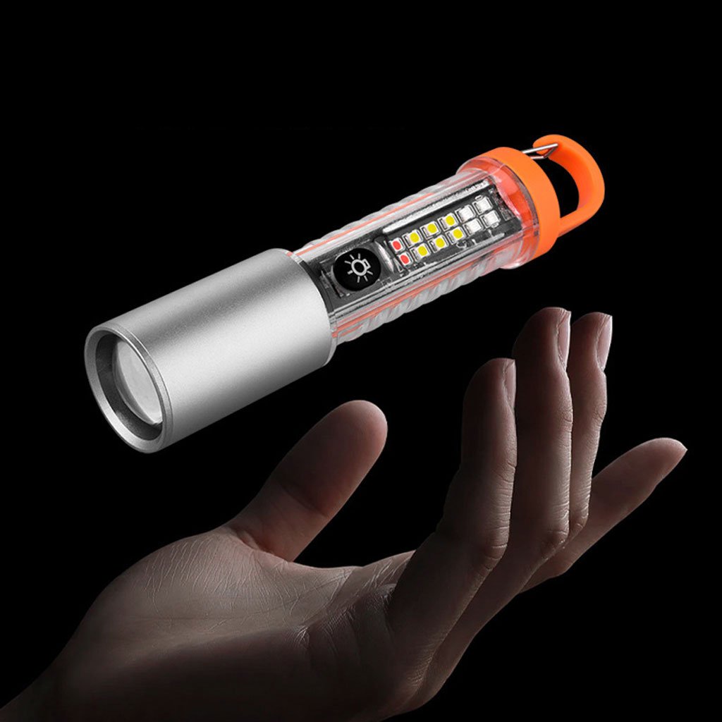 Torche Tactique - Zoom Télescopique, USB-C, Magnétique - الصورة 2