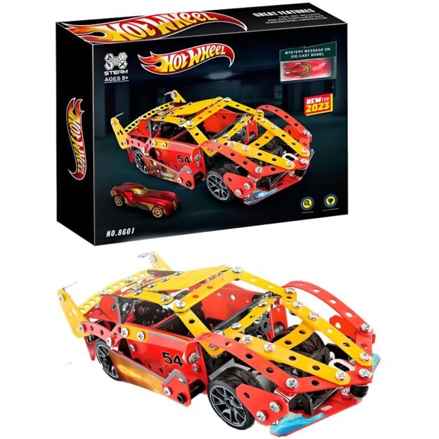Kit de Construction Métallique Voiture de Sport HotWheel
