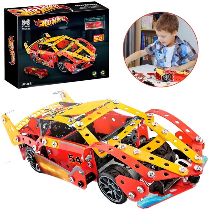 Kit de Construction Métallique Voiture de Sport HotWheel