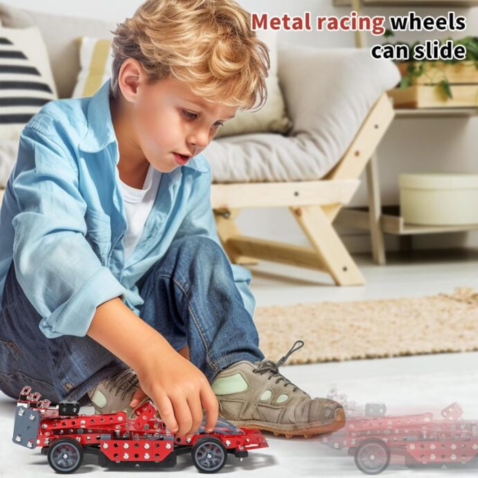 ⁦Kit de Construction Voiture de Course Métallique⁩ - الصورة ⁦6⁩