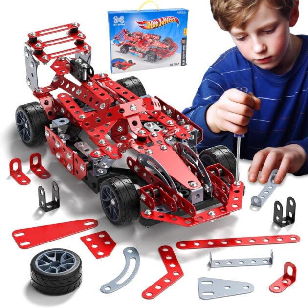 Kit de Construction Voiture de Course Métallique