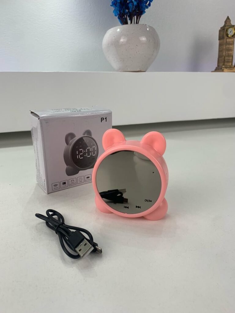 Réveil Numérique LED Miroir Bluetooth - Haut-Parleur Bluetooth
