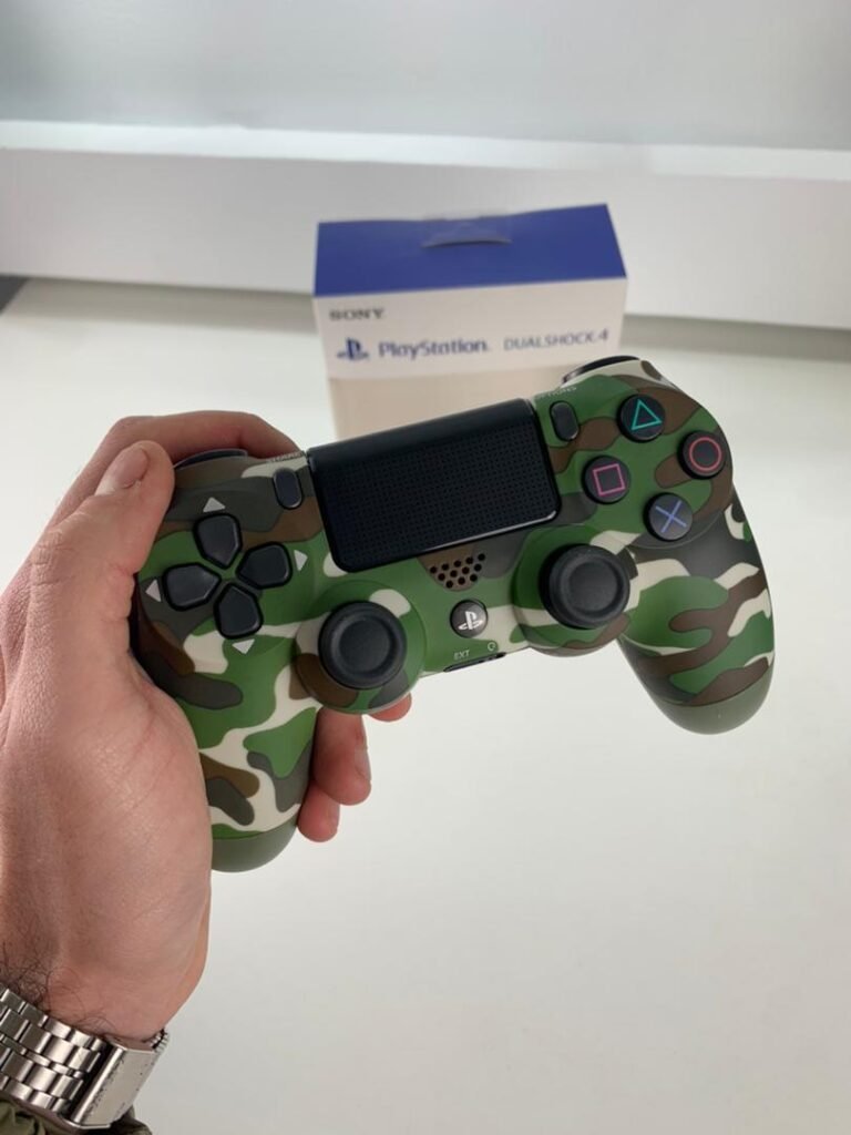 Manette PS4 Sans Fil - Précision, Confort et Design LED Vert