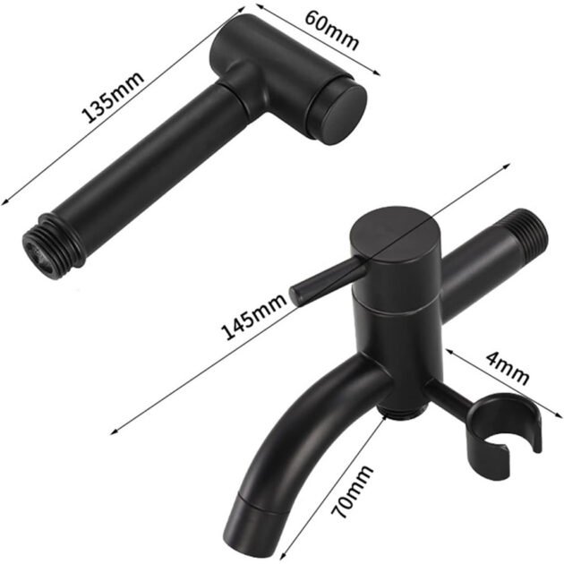 Pulvérisateur de Bidet en Cuivre  Avec Le Kit De Robinet