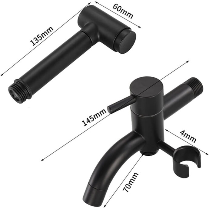 ⁦Pulvérisateur de Bidet en Cuivre  Avec Le Kit De Robinet⁩ - الصورة ⁦2⁩
