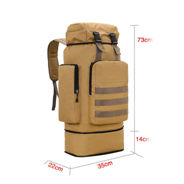 Sac à Dos Randonnée tactique Étanche  ILOOXI 70 L