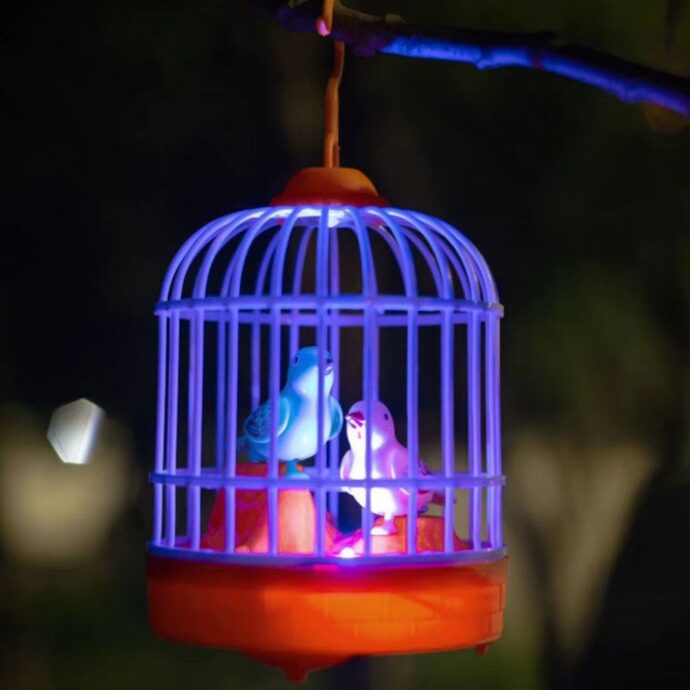 ⁦Jouet Électrique Cage à Oiseaux avec Imitation Sonore⁩ - الصورة ⁦6⁩