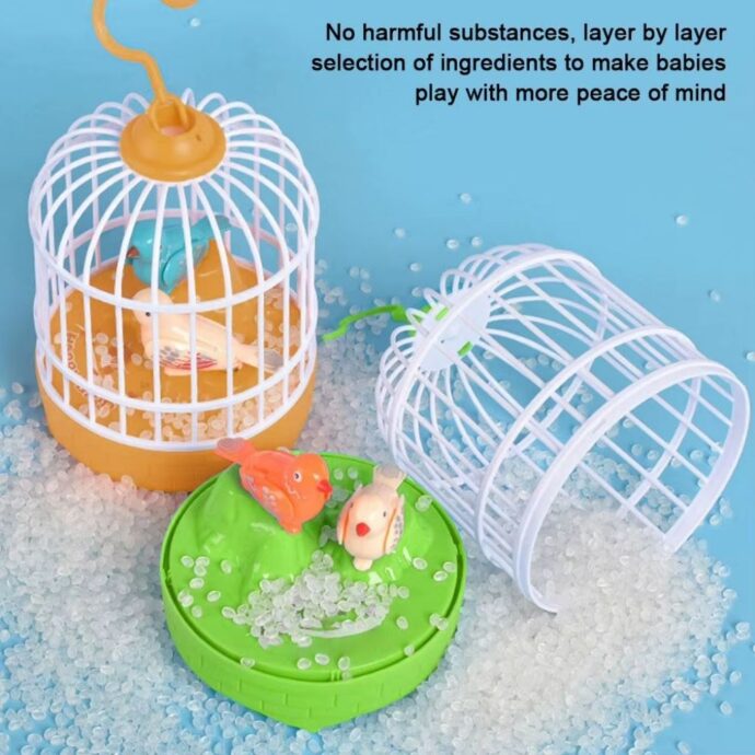 ⁦Jouet Électrique Cage à Oiseaux avec Imitation Sonore⁩ - الصورة ⁦4⁩