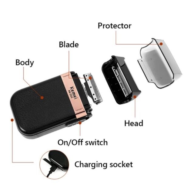 Rasoir Électrique Kemei KM-2024 - Rasage précis