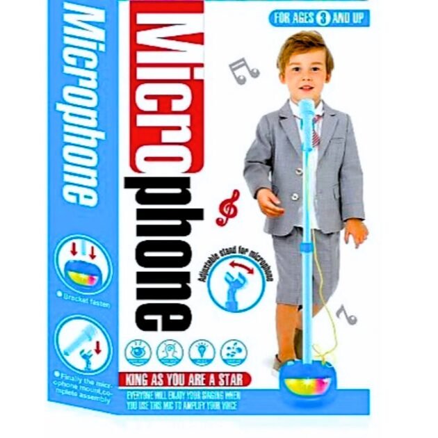Microphone Enfant avec Trépied et Effets Sonores
