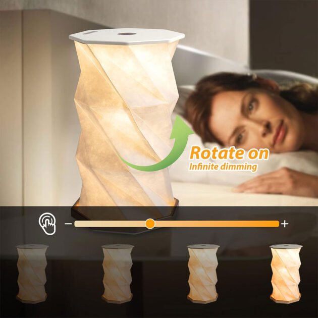 Lampe de Chevet Pliable Ultra Portable - Interrupteur Créatif