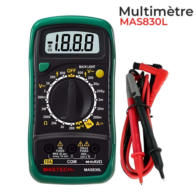 Multimètre Numérique de Poche MASTECH MAS830L