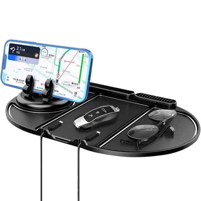 Tapis Antidérapant Voiture  6en1 Rotation à 360°