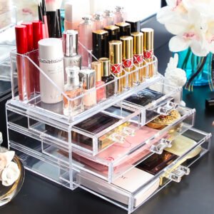 Boîte de Rangement de Maquillage - 3 Tiroirs