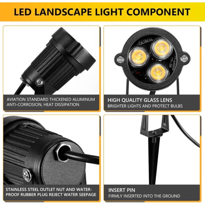 ⁦Projecteurs LED Extérieurs 12V Étanches⁩ - الصورة ⁦4⁩