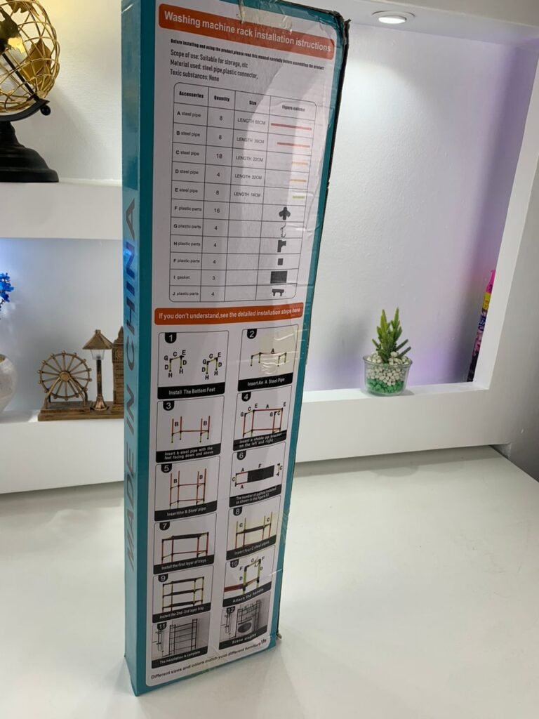 Étagère de Rangement à 3 Niveaux pour Salle de Bain