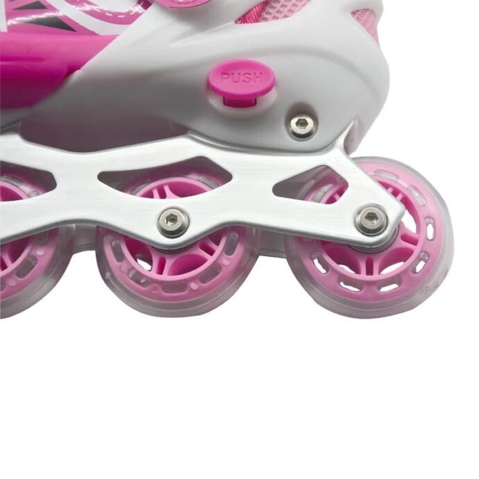 ⁦Patins à Roulettes Réglables avec Roues LED⁩ - الصورة ⁦2⁩