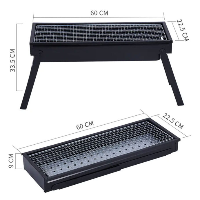 ⁦Barbecue Extérieur Pliable en Acier Inoxydable⁩ - الصورة ⁦2⁩
