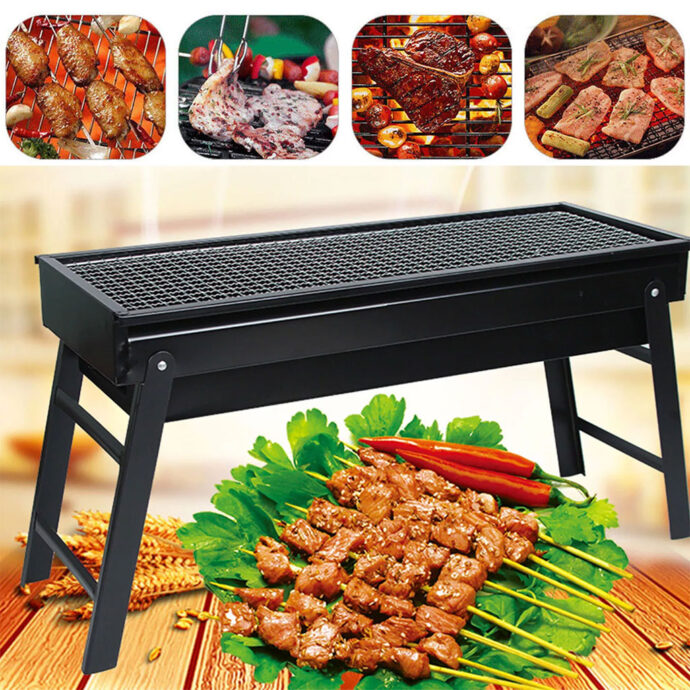 ⁦Barbecue Extérieur Pliable en Acier Inoxydable⁩ - الصورة ⁦3⁩