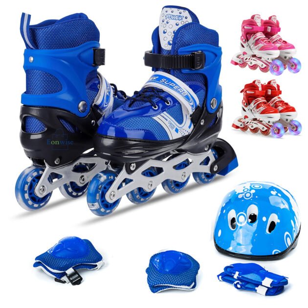 Rollers Enfant Ajustables avec Lumières LED – Confort & Sécurité Assurés