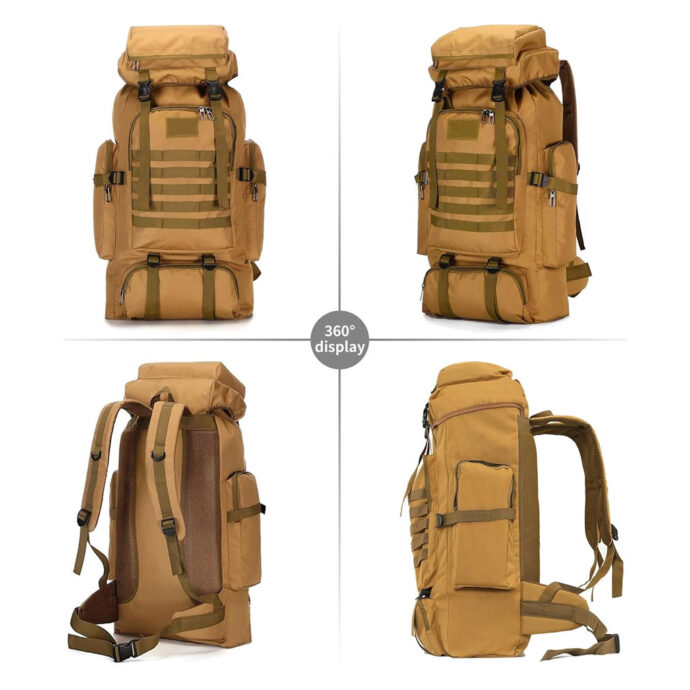 ⁦Sac à Dos de Randonnée 80L Imperméable & Ergonomique⁩ - الصورة ⁦4⁩