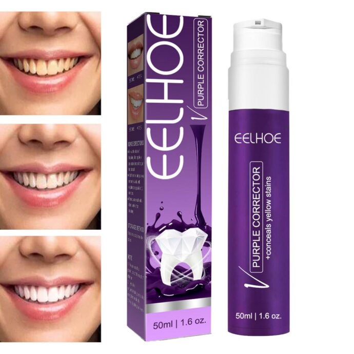 Dentifrice Blanchissant Correcteur de Couleur des dents EELHOE