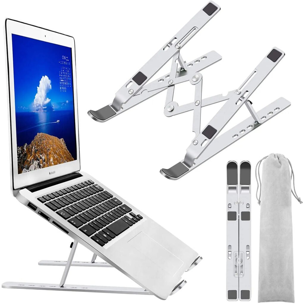 Support Pliable en Aluminium pour Ordinateur Portable