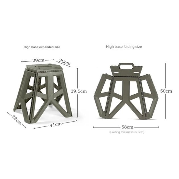 Tabouret Pliable et Portable idéal pour camping et sorties GM