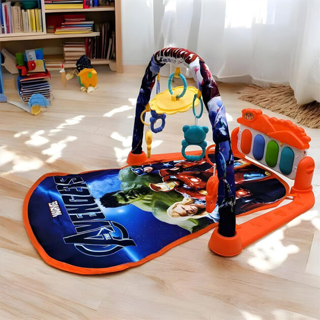 Tapis d’éveil Musical Interactif pour Bébé Avengers