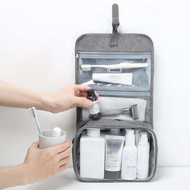 Trousse de Toilette Suspendue – Grande Capacité & Imperméable
