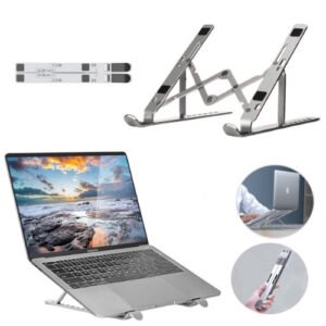 Support Pliable en Aluminium pour Ordinateur Portable
