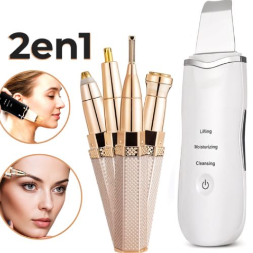 Pack Beauté - Purificateur Ultrasonique & Rasoir 4-en-1