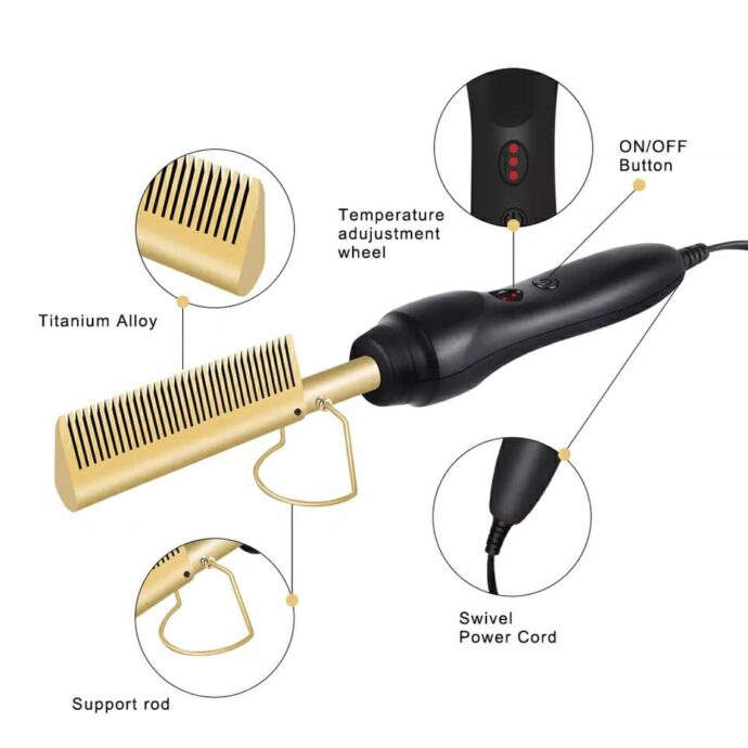⁦Brosse à Cheveux Électrique 2 en 1 – Séchage & Lissage⁩ - الصورة ⁦6⁩