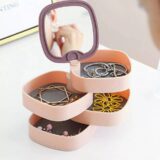 Boîte de Rangement pour Bijoux Multi-Couches